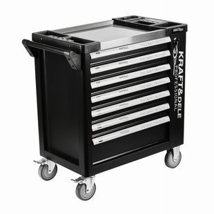 Инструментальная тумба с 7 ящиками Kraft&Dele KD1069 &mdash; компактный вариант для мастерской KD1070 фото