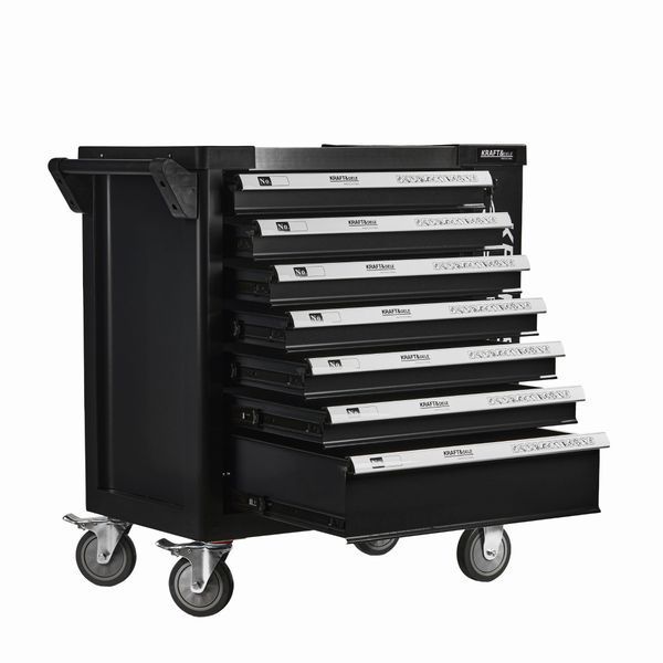 Инструментальная тумба с 7 ящиками Kraft&Dele KD1069 &mdash; компактный вариант для мастерской KD1070 фото