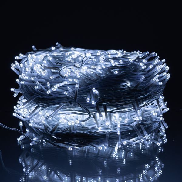 Гирлянда нить 100 м, 1000 LED, белая CF1000L100MWW фото