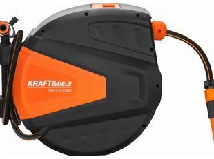 Автоматична котушка Kraft&Dele KD2153 &mdash; шланг 30 м + 2 м, 1/2", настінне кріплення KD2153 фото