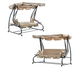 Качели садовые Garden Line KRE0759, 210&times;120&times;170 см, с регулируемым навесом, бежевые KRE0759 фото 5